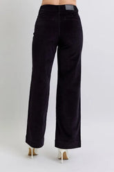 High Waist Corduroy Trouser Wide Plus Size Judy Blue